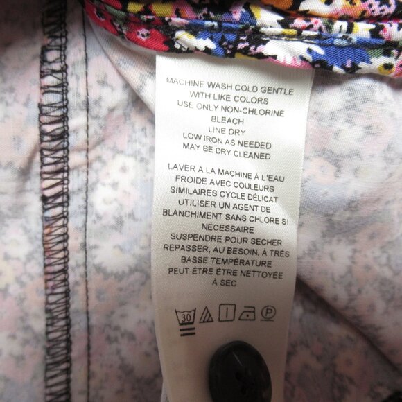 Anthropologie Maeve The Amelia Collared Mini Dress Pink Combo Floral Print 3X - Picture 7 of 9